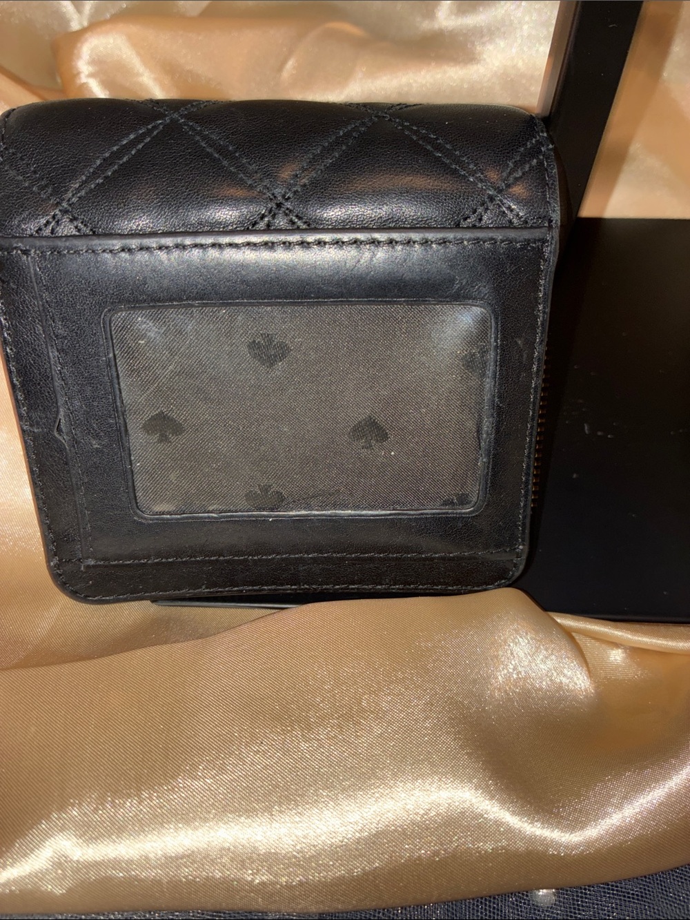 kate spade Black Quilted Leather Zip Wallet - Picture 5 of 6